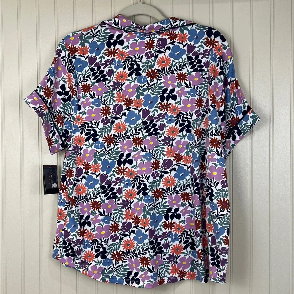 NWT Kate Spade Women’s Multicolor Floral Top Sleepwear Size XL